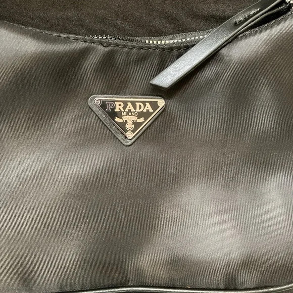 Prada Sleek Black Chain Shoulder Bag - Picture 2 of 8